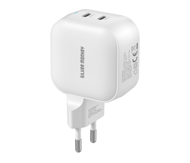 Silver Monkey Ładowarka GaN Smart Duo 48W PD Biała - 1417245 - zdjęcie 10
